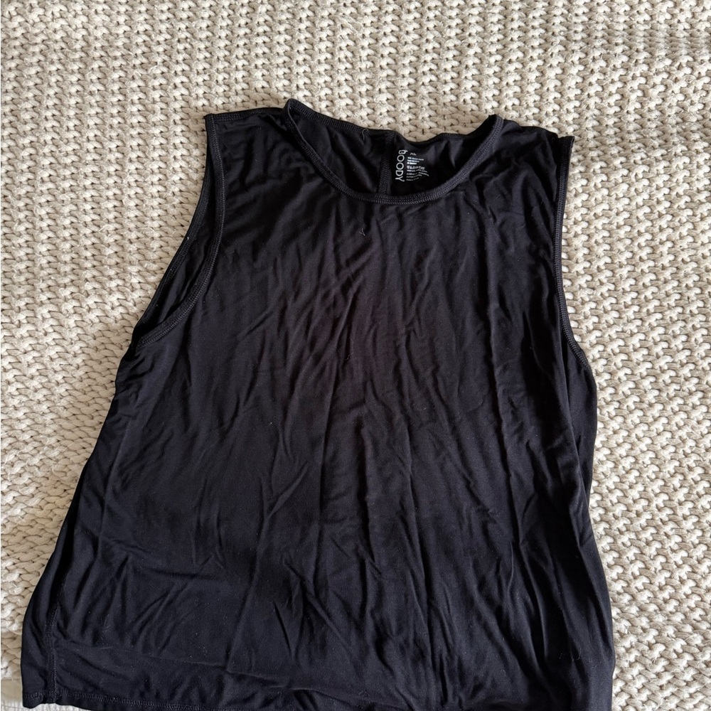 BOODY Black Muscle Tank Top